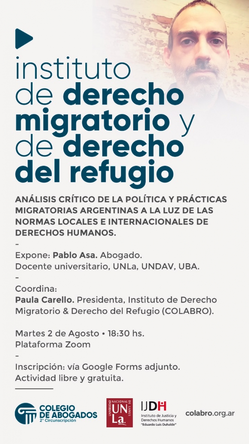 Análisis crítico de la política y prácticas migratorias argentinas a la luz de las normas locales e internacionales de derechos humanos - 02/08/2022